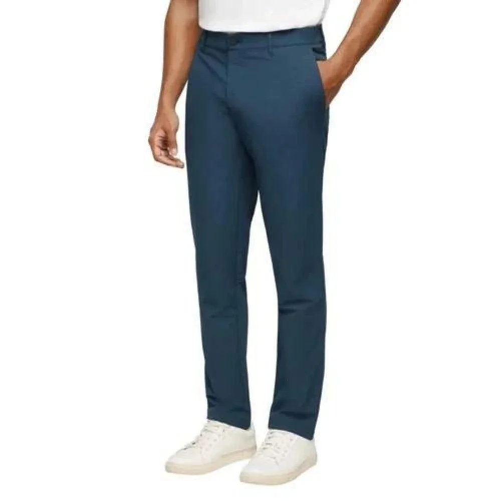 Men's Banana Republic Slim Fit, Flat Front Pants Blue 40 x‎ 30 New with Tags